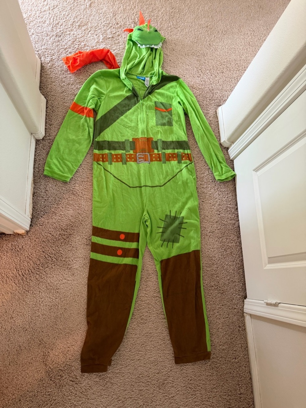 Adult Fort Nite Costume Hooded One-Piece